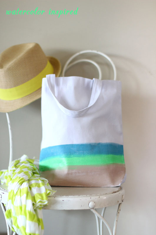 Simple DIY Neon Tote Ideas