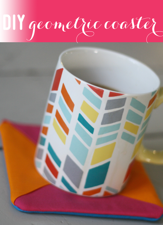 DIY fabric coaster