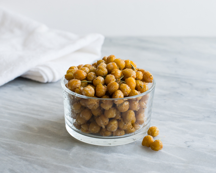 Rosemary Sea Salt Roasted Chickpeas