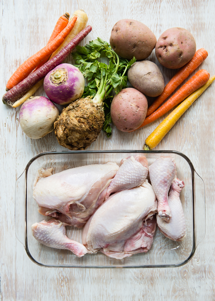 Root Vegetables and Chicken