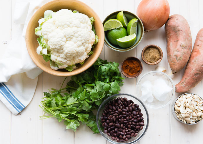 Roasted-Sweet-Potato-Cauliflower-Rice
